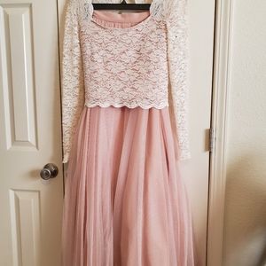 Sleeved Two Piece Dress